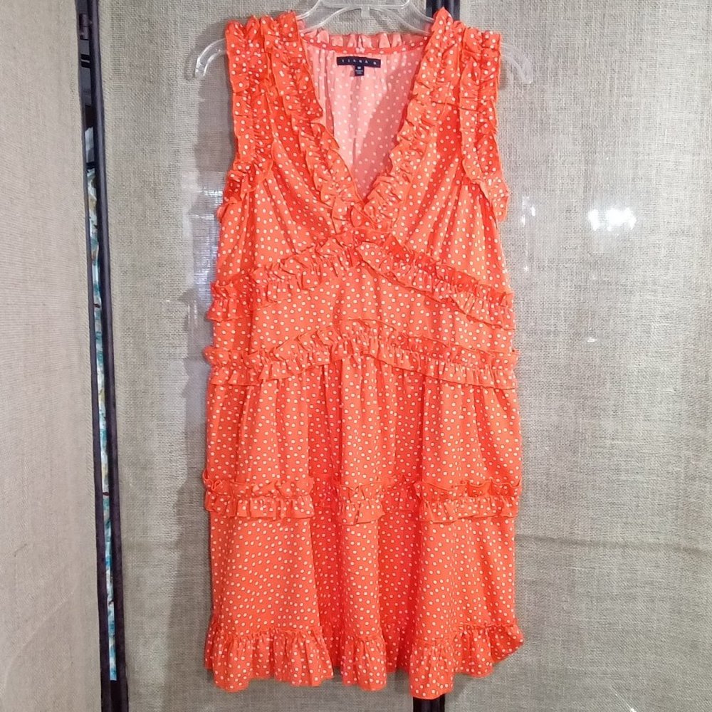 Tiana B Sleeveless Ruffle Tiered Midi Sundress size M